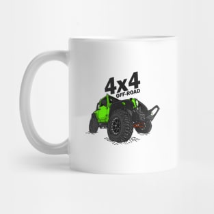 4x4 Off Road Jeep Green Mug